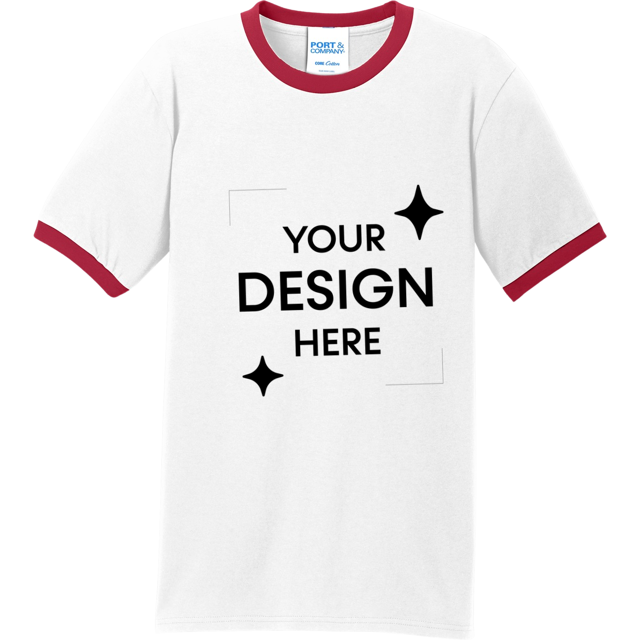 Unisex Core Cotton Ringer Tee