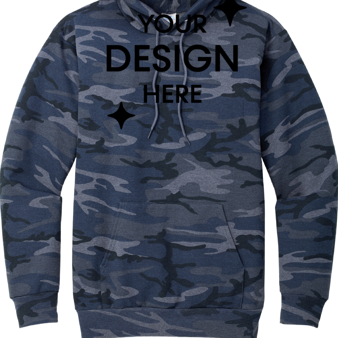 Unisex Core Fleece Camo Pullover Hoodie