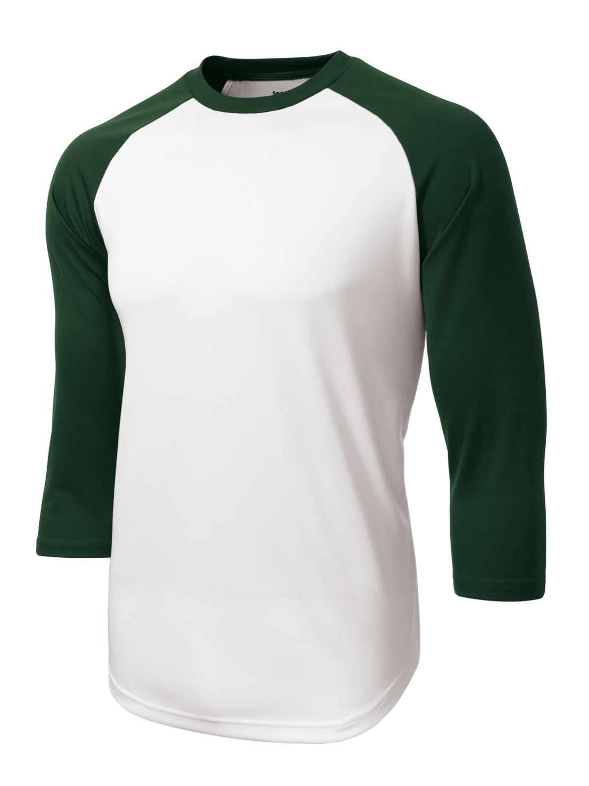 Sport-Tek ST205 White / Forest Green