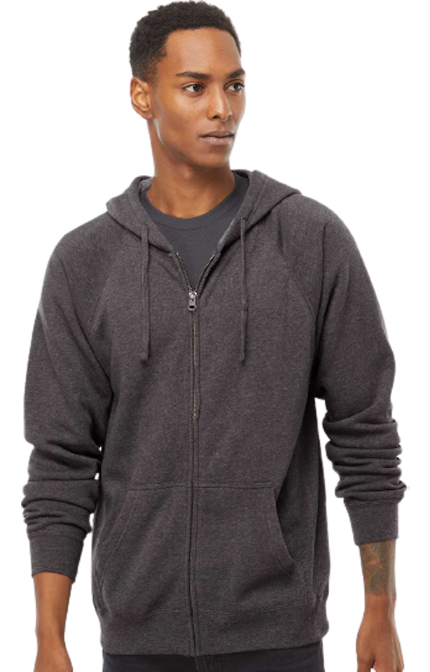 Independent Trading Unisex Special Blend Raglan Full Zip Hoodie