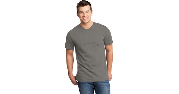 District Unisex Very Important Tee V Neck Dt6500 Gray | Jiffy