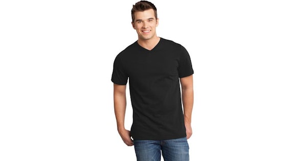 District Unisex Very Important Tee V Neck Dt6500 Black | Jiffy