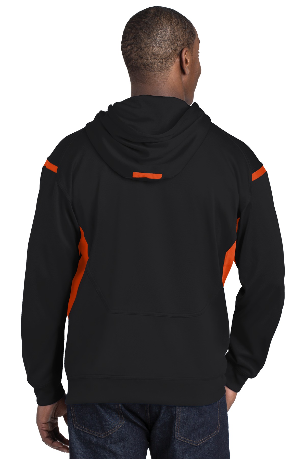 Sport-Tek TST246 Black / Deep Orange