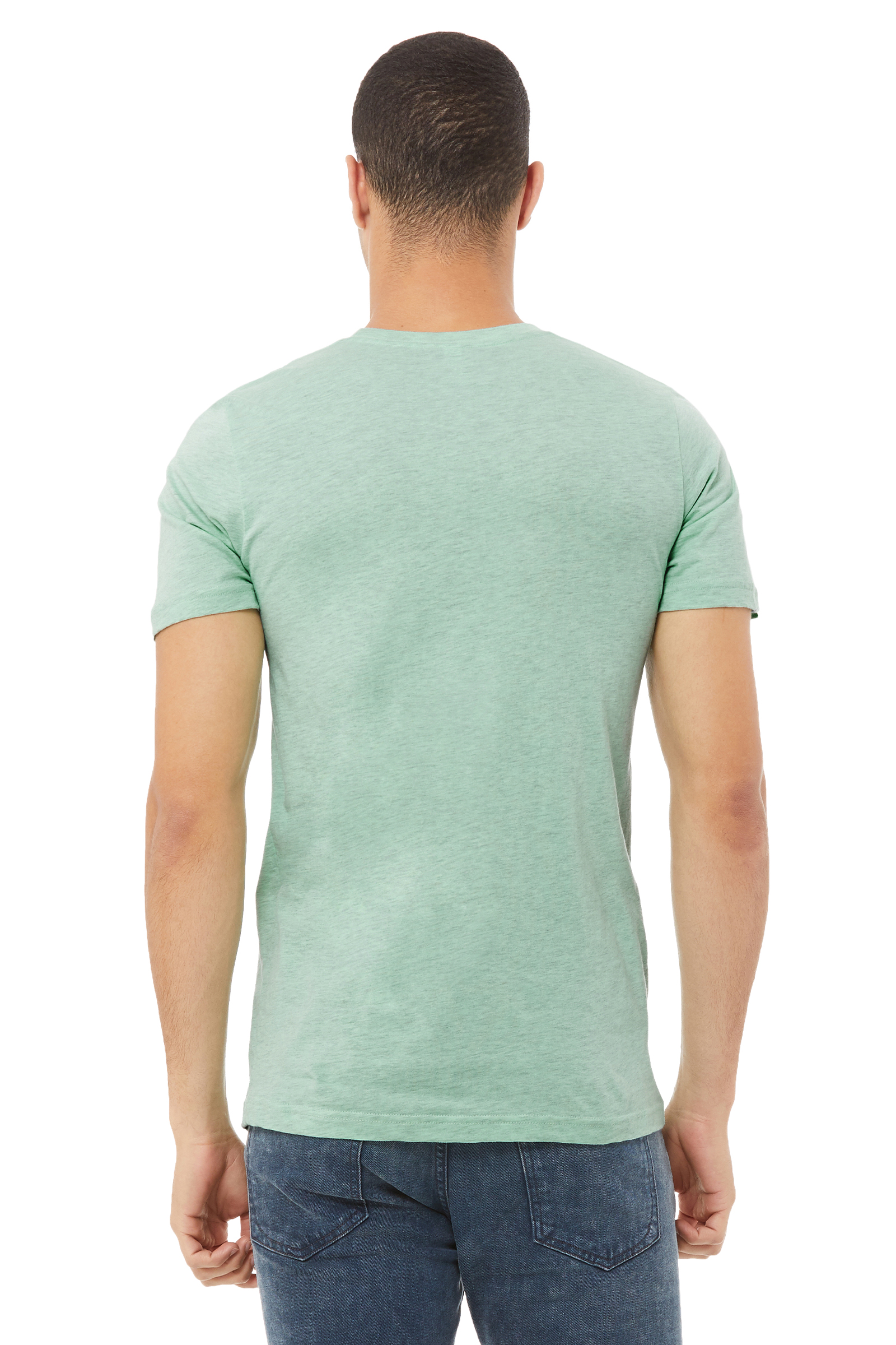 Bella + Canvas 3001CVC Heather Prism Mint