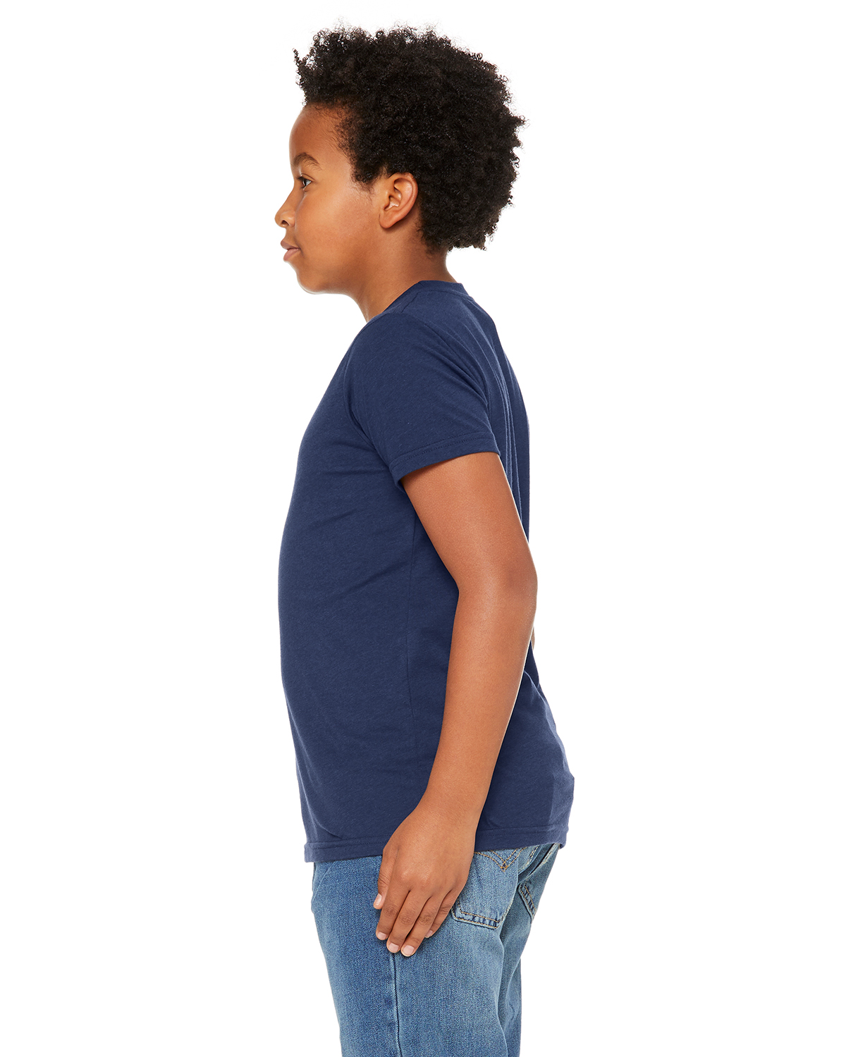 Bella + Canvas 3413Y Solid Navy Triblend