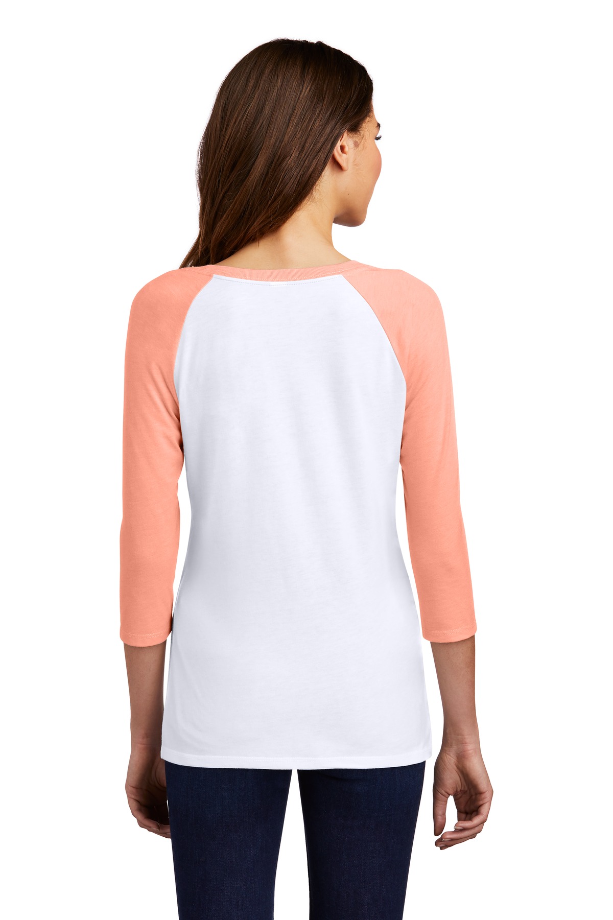 District DM136L Heather Dusty Peach / White