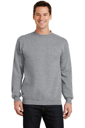 Port & Company Unisex Core Fleece Crewneck Sweatshirt Pc78 Athletic Heather  | Jiffy