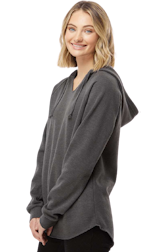 マフラー PARTIMENTO Wool Hoodie Muffler 4MM013 Independent Trading Women's Lightweight California Wave Wash