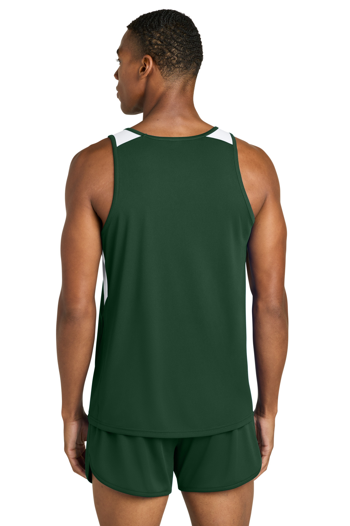 Sport-Tek ST446 Forest Green / White