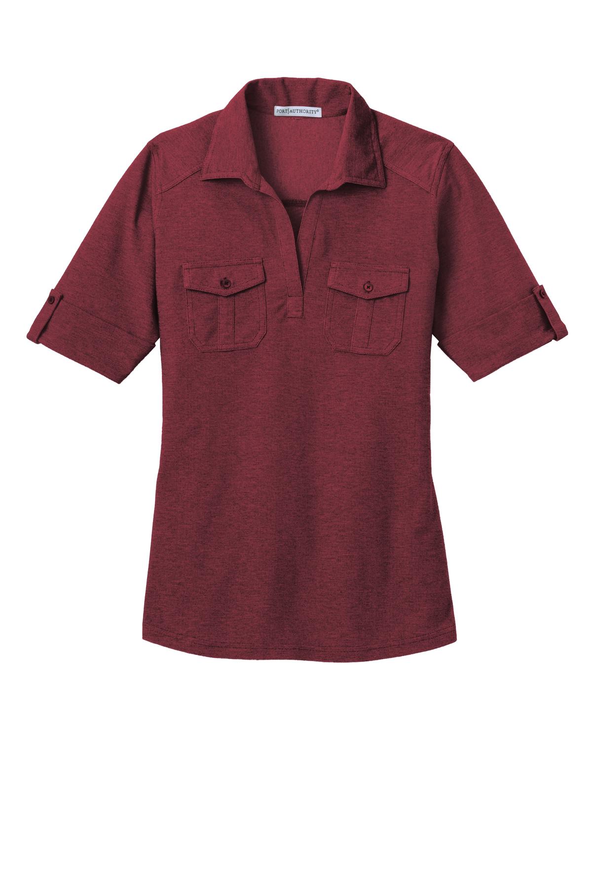 Port Authority L557 Red / Mulberry