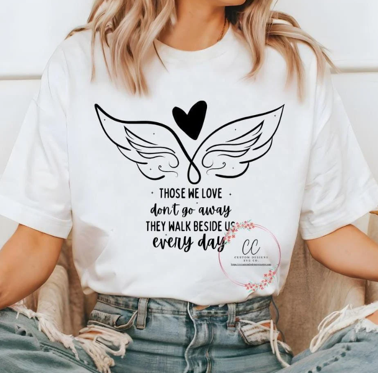 Angel Wings Svg, In Loving Memory Svg, In Loving Memory Png, Angel Svg,  Angel Wings Shirt, Christian Svg Jiffy Designs
