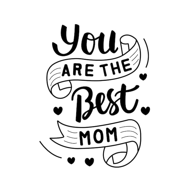 Heartfelt Handwritten Lettering Celebrating the Best Mom | Jiffy Designs