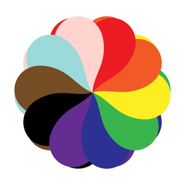 Vibrant Overlapping Circles in Rainbow Color Palette | Jiffy Designs
