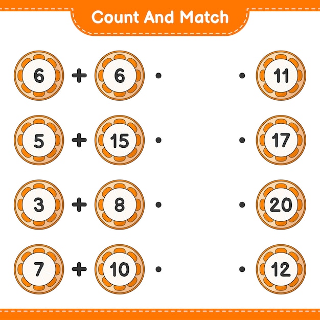Engaging Math Puzzle: Count and Match the Sums | Jiffy Designs