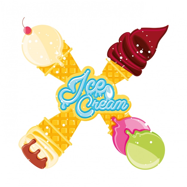 Vibrant Ice Cream Scoops in Assorted Flavors Jiffy Designs
