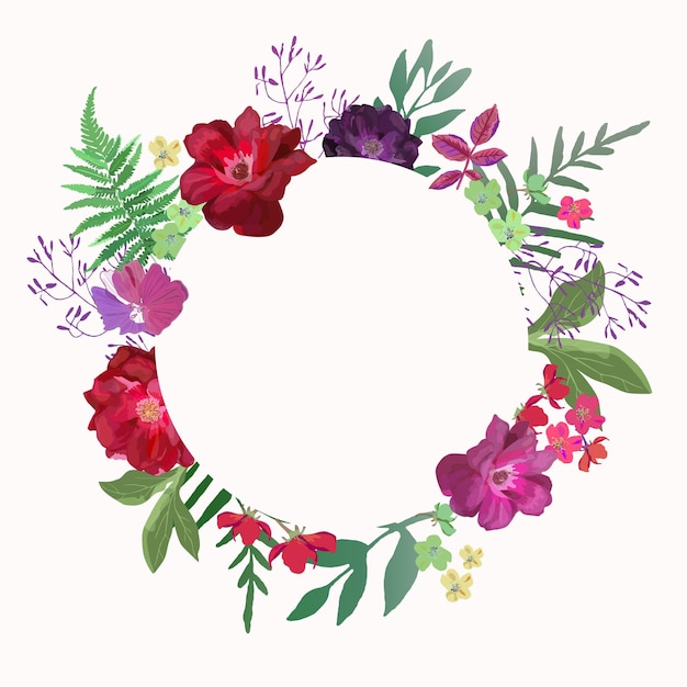 Vibrant Floral Wreath with Lush Blooms and Greenery | Jiffy Designs