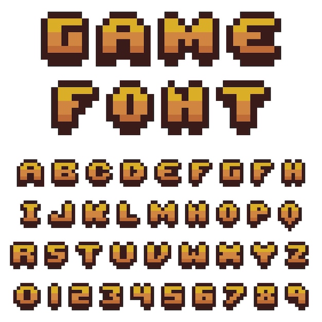 Retro Pixel Game Font with Vibrant Colors | Jiffy Designs