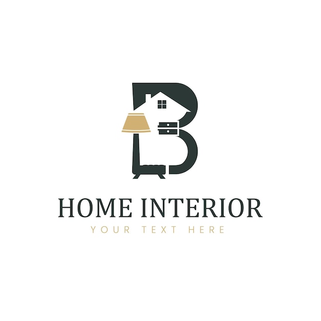 Elegant Monogram Logo for Home Interior Design Studio | Jiffy Designs