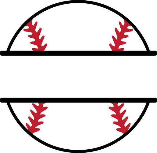 Baseball Frame Sports Base Ball Team Frame Custom. Vector Illustration ...