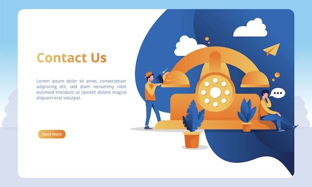 Vibrant Illustration of a Contact Us Page with Engaging Visuals | Jiffy ...