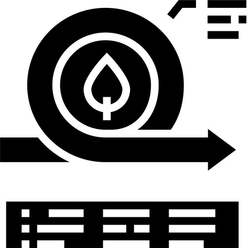 Environmental Circular Economy Glyph Icon Vector. Environmental ...