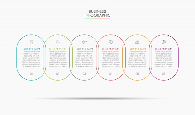 Vibrant Overlapping Ovals Showcasing Business Infographic Elements ...