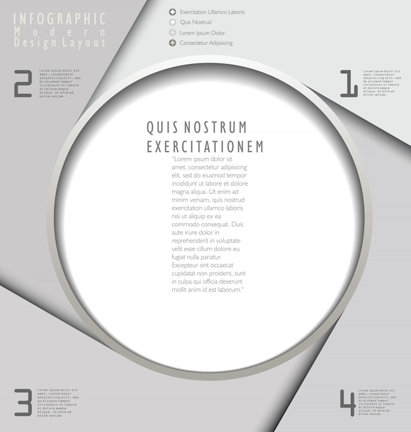 Minimalist Infographic Design with Circular Text Layout | Jiffy Designs