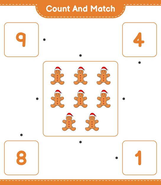 Counting Gingerbread Men for Kids' Holiday Fun | Jiffy Designs