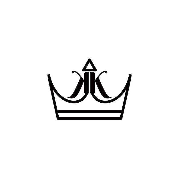 Regal Monogram Crown Silhouette with Ornate Design | Jiffy Designs
