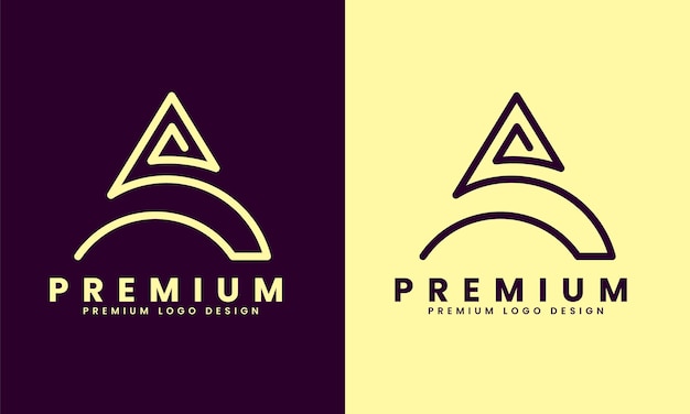Elegant Triangle Premium Logo Design with Modern Lettering | Jiffy Designs