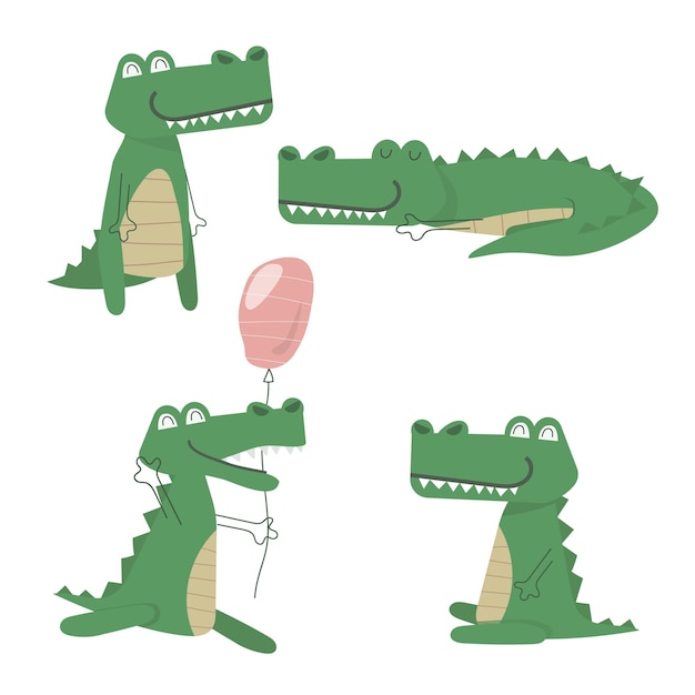 Playful Alligator Illustrations for Versatile Designs | Jiffy Designs