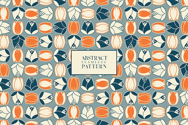 Vibrant Floral Motif with Geometric Shapes and Patterns | Jiffy Designs
