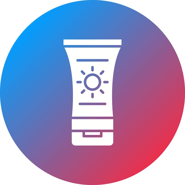 Vibrant Sunscreen Tube with Gradient Background | Jiffy Designs