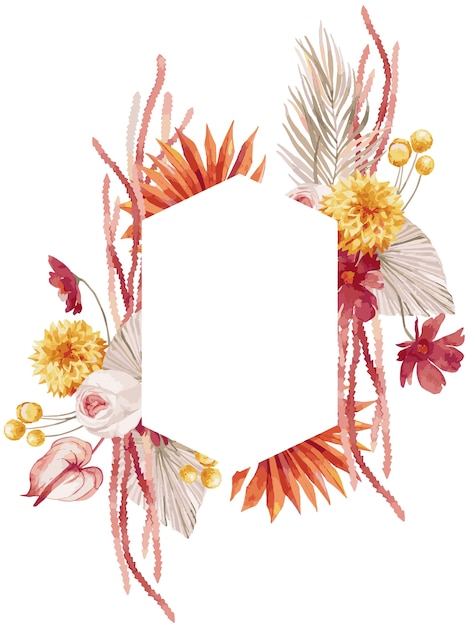 Vibrant Floral Wreath with Tropical Blooms and Dried Foliage | Jiffy ...