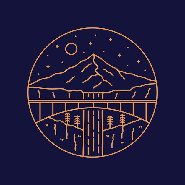 Serene Mountain Landscape Under the Starry Night Sky | Jiffy Designs
