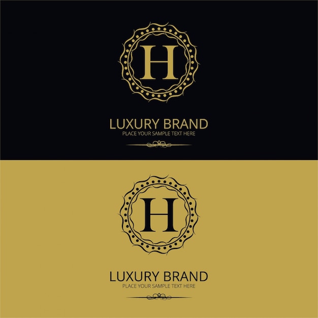 Elegant Golden Monogram Logo with Luxury Brand Text | Jiffy Designs