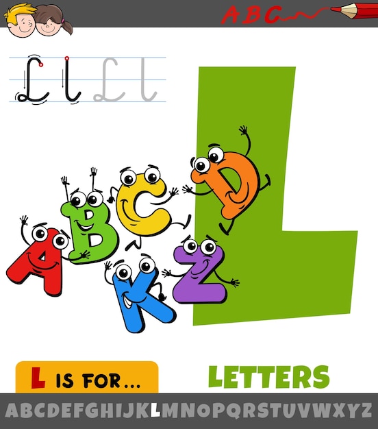 Vibrant Alphabet Letters with Playful Cartoon Characters | Jiffy Designs