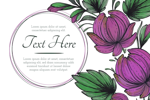 Vibrant Floral Design with Elegant Frame | Jiffy Designs