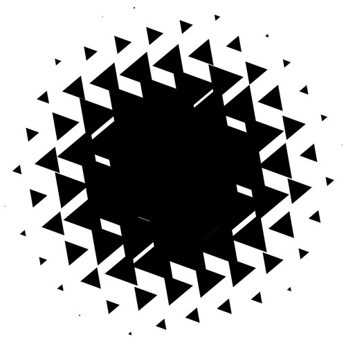 Halftone Element. Abstract Geometric Graphic With Half-Tone Pattern ...