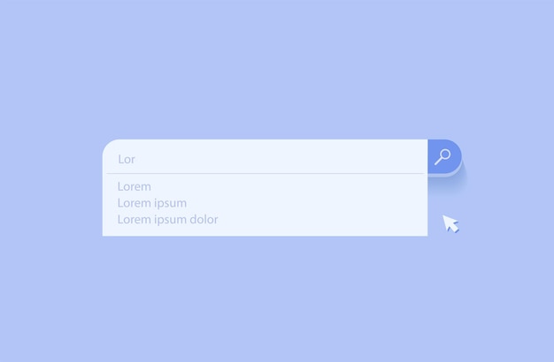 Minimalist Search Bar on Soft Blue Background | Jiffy Designs