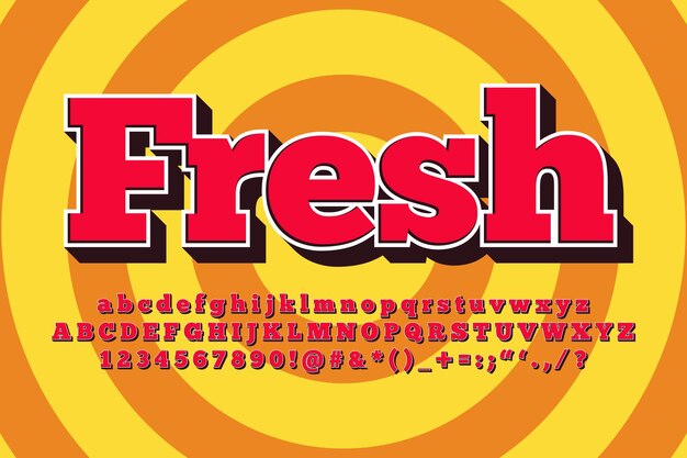 Vibrant Retro Lettering with Funky Sunburst Background | Jiffy Designs