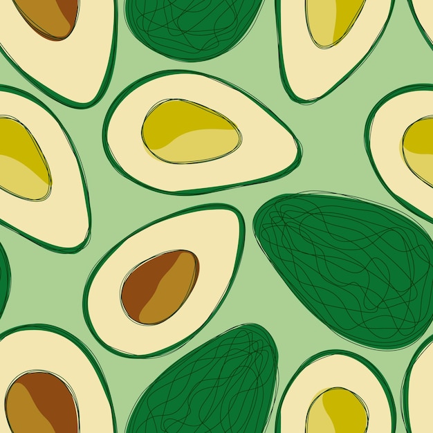 Vibrant Avocado Mosaic: A Delightful Blend of Shapes and Hues | Jiffy ...