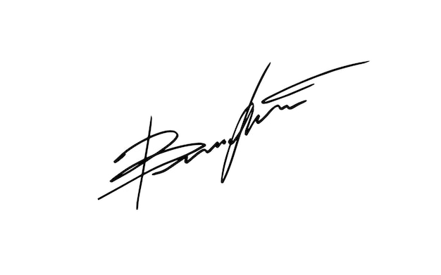 Bold and Expressive Signature in Striking Black and White | Jiffy Designs