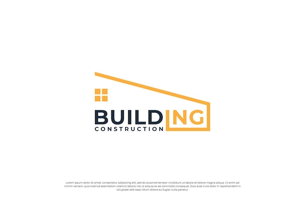 Modern Geometric Building Construction Logo Design | Jiffy Designs