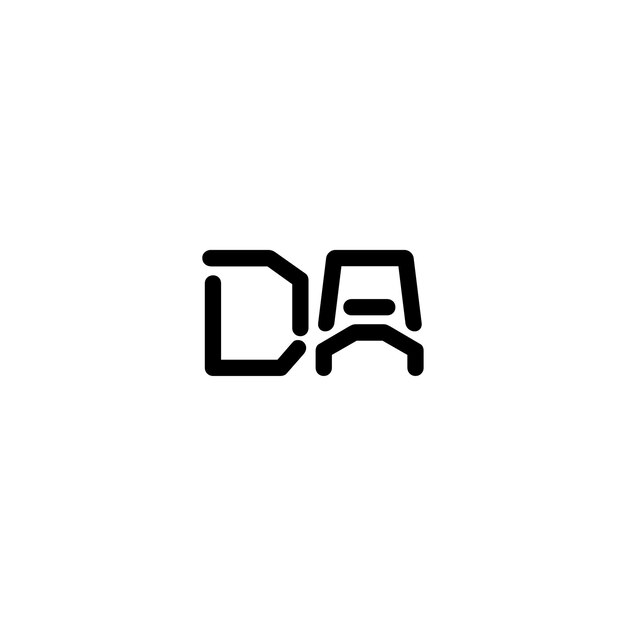 Sleek and Modern 'DA' Monogram Design | Jiffy Designs