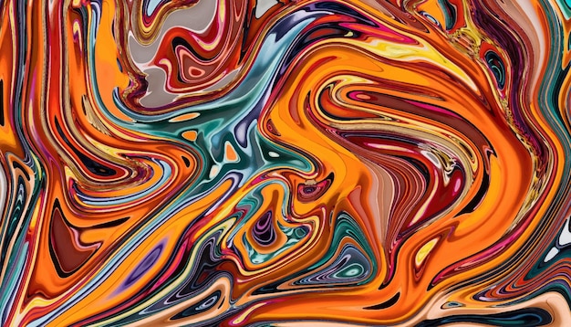 Vibrant Liquid Swirls of Fiery Hues and Mesmerizing Patterns | Jiffy ...