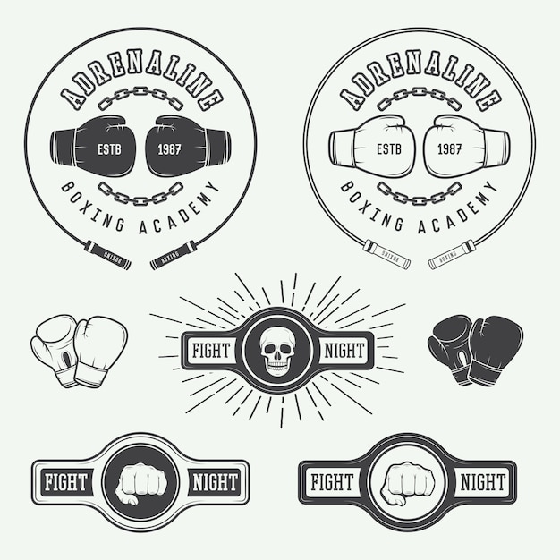 Diverse Boxing Academy Insignia and Iconography Collection | Jiffy Designs
