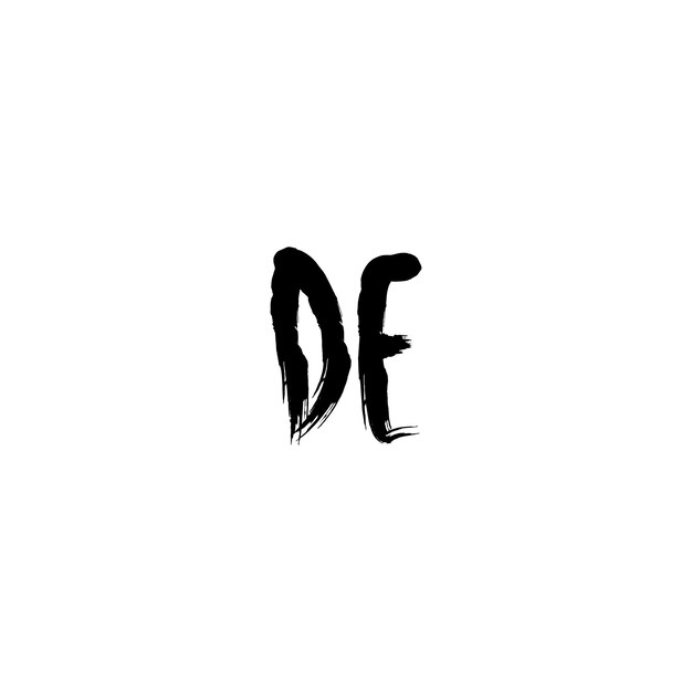 Striking Black Brush Stroke Monogram Design | Jiffy Designs