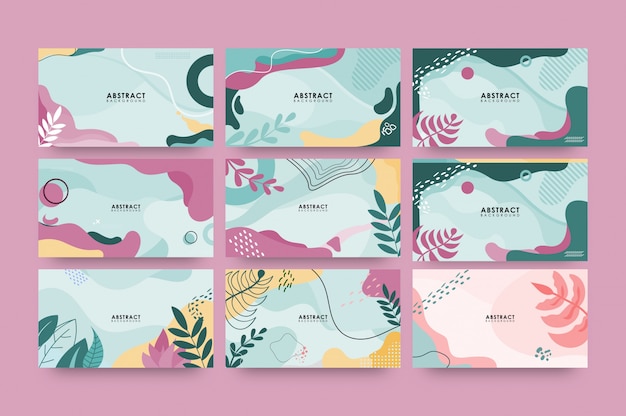 Vibrant Abstract Botanical Patterns for Versatile Design Applications ...