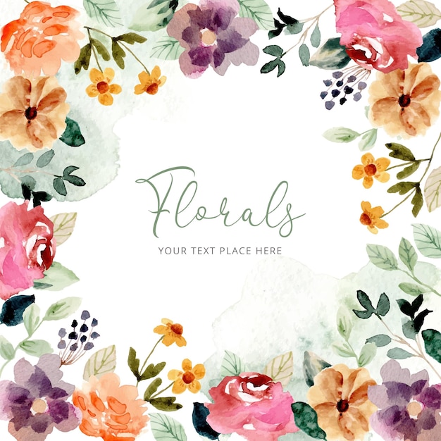 Vibrant Floral Frame with Handwritten Typography | Jiffy Designs